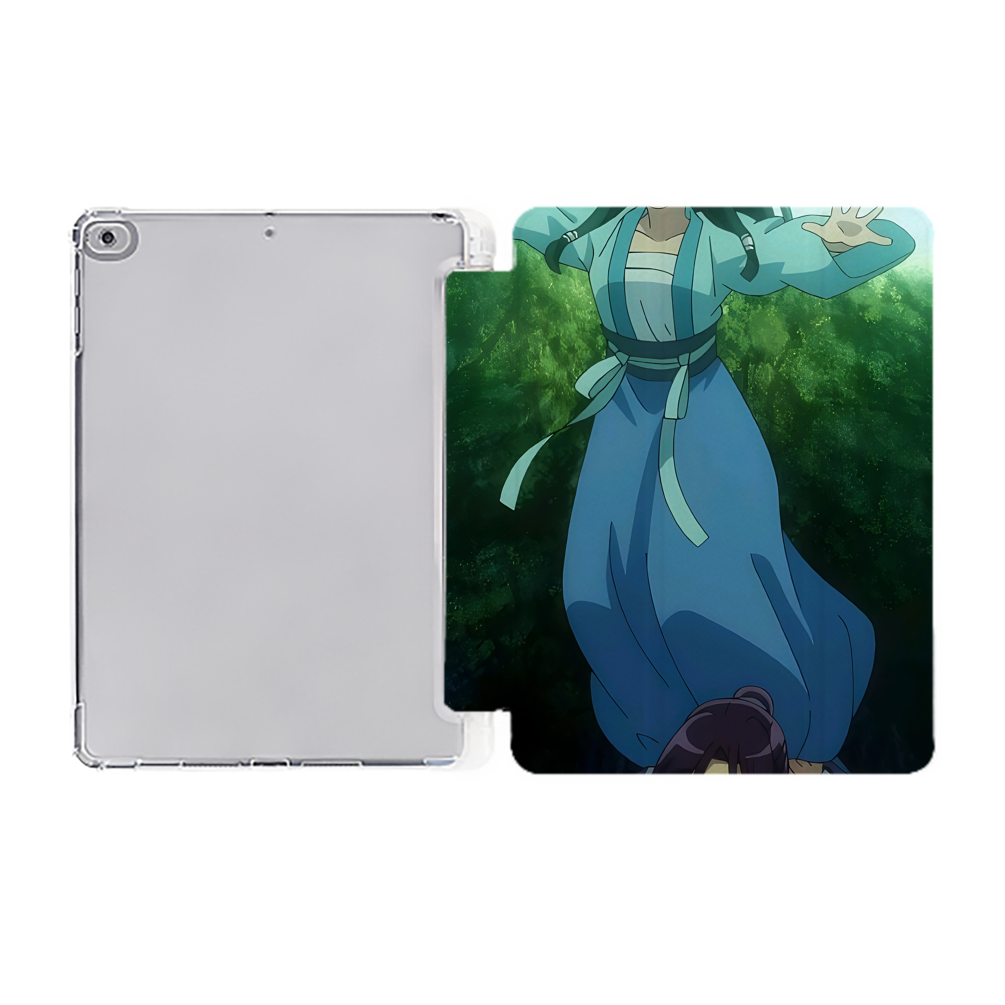 （画像用） 薬屋のひとりごと The Apothecary Diaries IPad ケース ペン収納付き 三つ折りスタンド PUレザー×シリコン 対応機種9.5/10.5/10.9インチ
